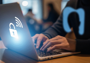 Pułapki publicznych sieci Wi-Fi: Jak używać hotspotów w kawiarniach bez ryzyka kradzieży danych.